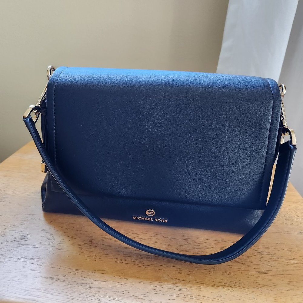 Michael Kors Medium Convertible Flap Shoulder Bag, Black
